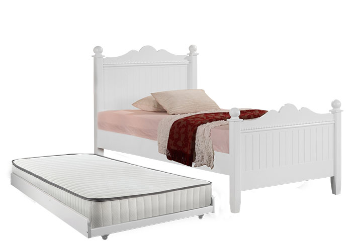 Princess Single Bed Frame with Pull Out Single Bed
